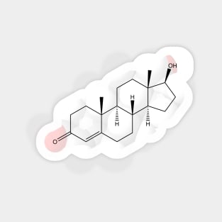 Testosterone Molecule Chemistry Sticker